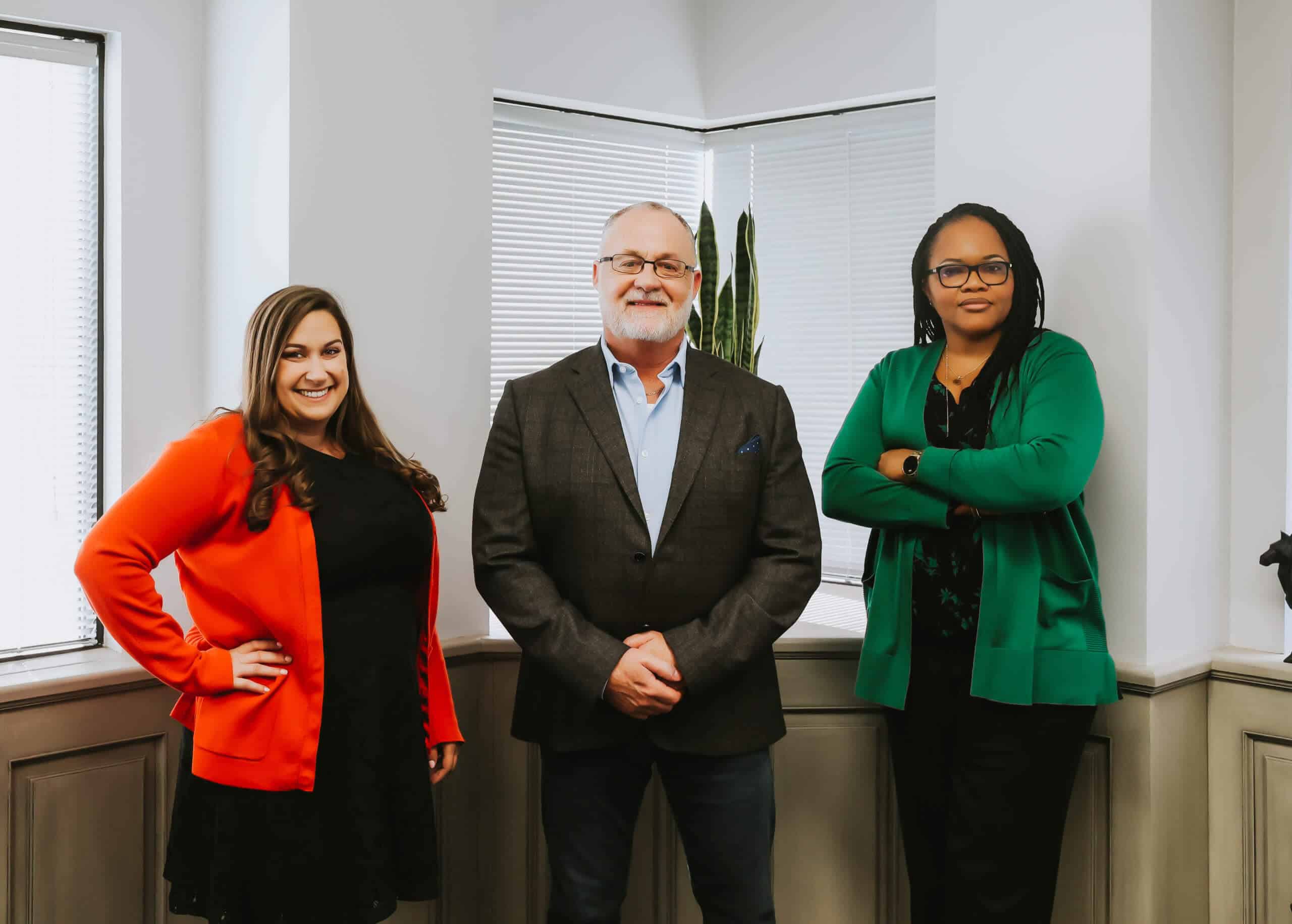 Photo of Quintillion team members, Mac, Ariel, and Ada