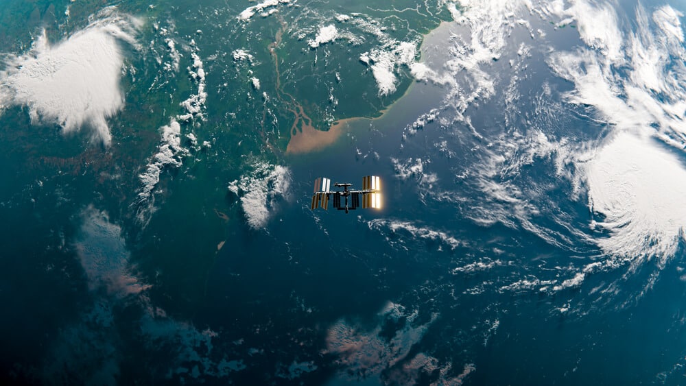 satellite over the Earth